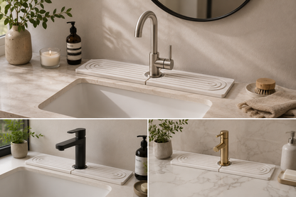 KaKoO DryDeck™ – Silicone Faucet Splash Guard & Sink Mat
